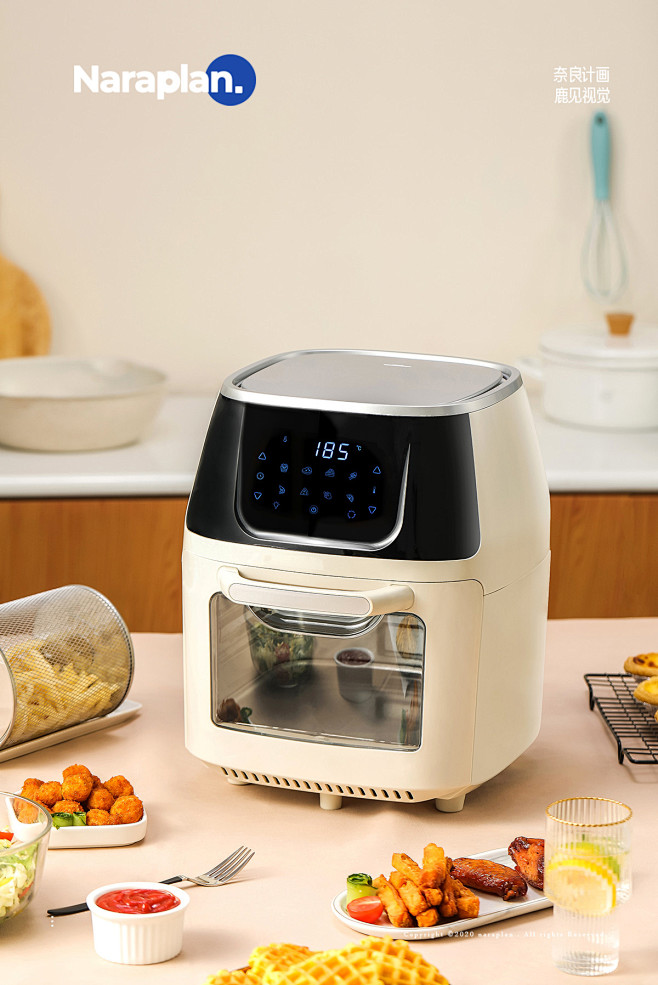 upan空气炸锅日用厨房小家电摄影奈良