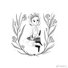 哼哈哈哈哈-采集到插画-线稿
