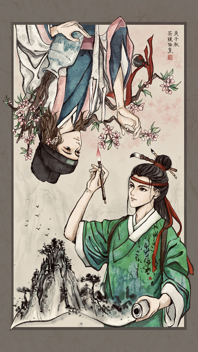 江南百景图 唐伯虎-沈周