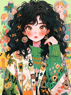 桃花扇美人笑采集到人物插画