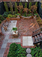 【庭院元素】花园铺装的应用设计——砖块铺装