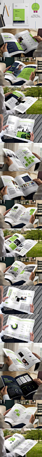 Annual Report Template InDesign INDD - A4 and US Letter SIze