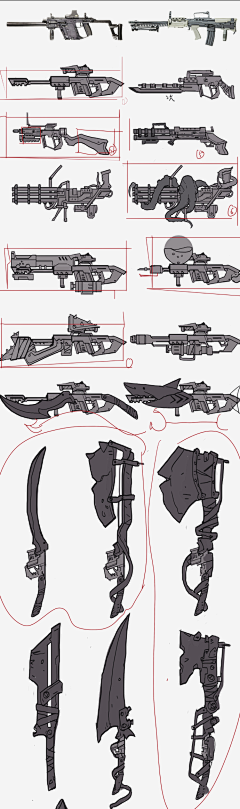 高端审美采集到武器物件设定