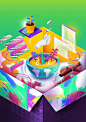 Illustrations by Diego Morales : Vibrant series of illustrations for TED, created by Brazilian designer and illustrator Diego Morales.

"I was asked by my friends at Black Magic to do an illustration for TED Global 2014. The event was in Brazil that 
