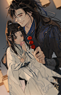 #燃晚##漫画#
绝了！这是什么神仙画画，太美了！！

画师@初灯灯Akari ​​​（已授权） ​​​​
