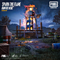 Photo by PUBG MOBILE on July 28, 2020. 图片中可能有：上面的文字是“SPARK THE FLAME BONFIRE MODE PUBG MOBILE PUBG ee ANUM”.