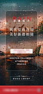暴雨温馨提示海报-源文件