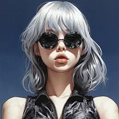 那些惊艳的个性插画：原创情侣头像，墨镜系列 -今日头条