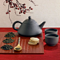 Mighty Leaf Tea tea set