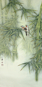 ariesascending:

Lou Dahua
“Birds and Bamboo”
