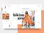 Bikino Sinc UI layout web interaction interface homepage design grid website webdesign typography concept landing page fashion blog ui ux