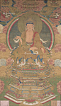 清康熙1695年 坐佛画像