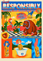 beach citrus cocktail flamingo jaguar johny walker summer sunset Tropical Whiskey