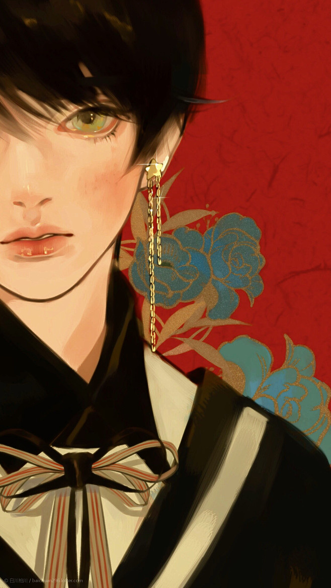 陈_从青柠微凉lay转采于2021-03-05 15:46:13白川柏川插画参考-少年