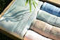 毛巾|浴巾|四色竹纤维毛巾浴巾套装