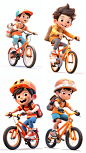 NJ_An_Asian_boy_riding_a_bicycle_with_a_pure_white_bac_cdf7cf15-5cb1-46c7-a70c-a9c9a1a1e74a