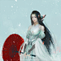 #剑网3你画我送# #剑网3同人图# #长歌#  《淡雪》按天气画了个琴娘——画的时候在听雪诉离歌，后来慢慢改成听对黄昏了……对帮会里卖的那把红伞特别喜爱，每个小号都会买一把~\(≧▽≦)/~--没有画她的CP，她叫淡雪，当年曾经陪一只苍爹一起守关，后受伤回长歌门养伤，苍爹一直在记挂她。以上。...展开全文c