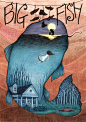 빅피쉬(Big Fish) by evillady on Grafolio : 팀 버튼 감독님의 'Big Fish(2003)' 그리고 다니엘 월러스(DANIEL WALLACE)의 '큰물고기' 훌륭한 아버지가 되고 싶었던 큰 물고기 같은 남자 '에드워드 블룸'의  파란만장한 인생속에 담긴 이야기들. 상상력을 불러일으키는 담담한 원작의 이야기도 좋았고 기발한 아이디어들을 더하여 환상적인 느낌으로 재탄생시킨 존 어거스트의 각본과 그것을 아름답고 감동적인 영상으로 만