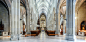 Cathedral : Majestic gothic cathedral interior. Beautiful religious plsce of workship.