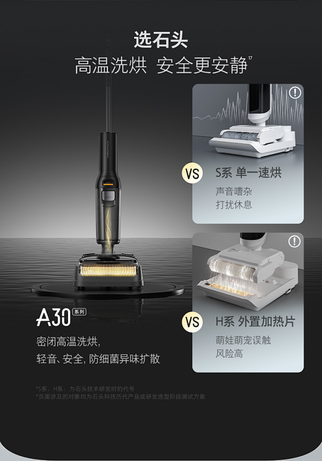 【新品0缠毛】石头洗地机A30/A30P...