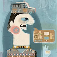 商务，金融，经济题材插画