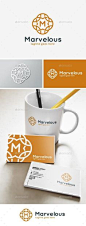 Marvelous Letter M Logo - GraphicRiver #logo #graphicdesign #LogoDesign #LogoInspirations #BestDesignResources