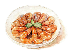 写意时光-自由畅想1采集到关于食物的插画