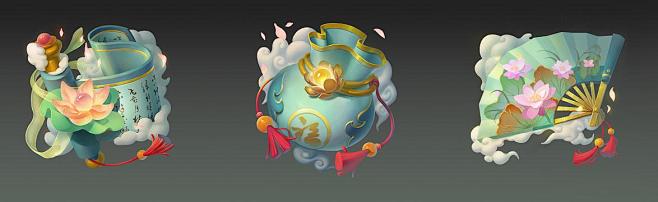 国风图标《荷》