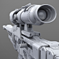 Destiny:Sniper Rifle(Fan Art), Ivan Lavretsov : inspired by  the original work,done by David Stammel
https://www.artstation.com/artwork/aRrzL