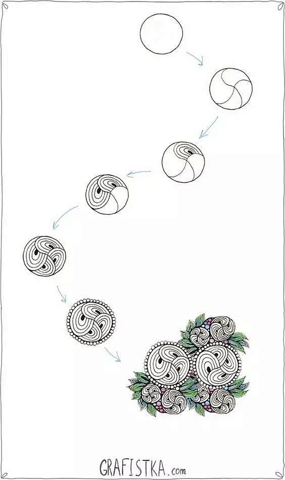 缠绕画花纹的素材，收藏学习