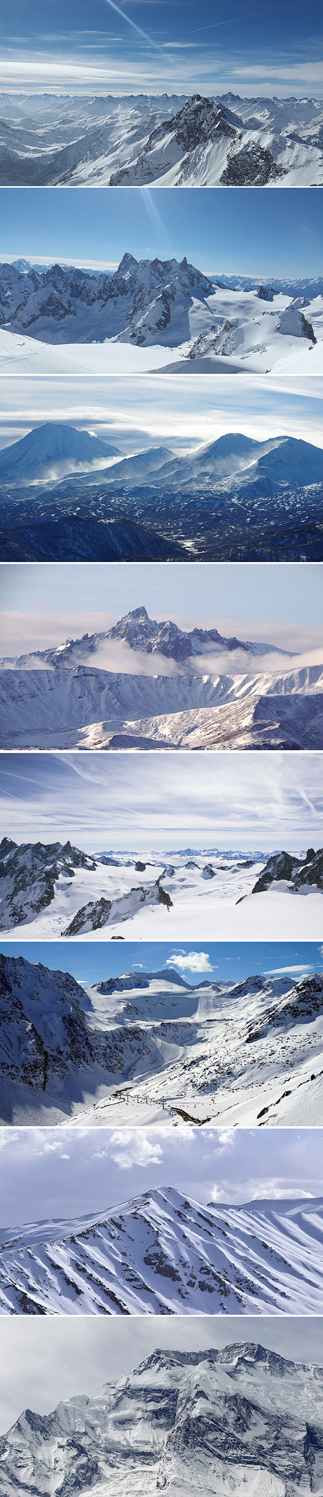唯美冬季冰山雪山冰川山脉自然风景高清海报...