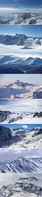 唯美冬季冰山雪山冰川山脉自然风景高清海报背景