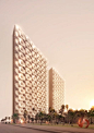 REX揭示了概念设计，中东“媒体总部大楼”项目|图片来源：Luxigon | Bustler#建筑☮☮Ķ