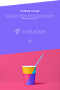 Volusion Brand Identity : Volusion.com brand identity design process by Ramotion