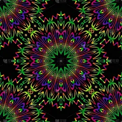 现代时尚的几何图形无缝图案艺术装饰背景。奢华质感的壁纸，邀请。矢量插图和手工符号