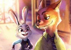 ZOOTOPIA~#JUDY#&amp;#NICK##疯狂动物城##ZOOTOPIA##迪士尼动画##原创手绘# #同人##3D电影##插画##人设##漫画##朱迪##尼克#