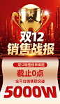 双十二年终盛典促销海报
