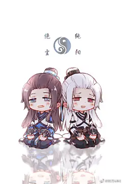 #剑网3十一周年# #剑网3漫画插画大赛#
全门派正太排排坐
@剑网3有爱同人秀 @涂鸦王国菌
作品链接：O网页链接
好想要一个挂件555正太太可爱了我还能玩一百年 ​​​​