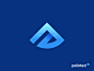 Pointed Logo Design - Mountain / Lettermark P / Path