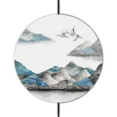 装饰画  - 源文件下载【酷图网】晶瓷画,山水画,石来运转,石头画,轻奢,抽象金色,中式,现代,艺术,流水生财,瀑布,月亮,星星,天空,鸿运当头,源远流长,宏运当头,时来运转,金石开来,飘带,一路高升,推拉,移门,圆形,圆