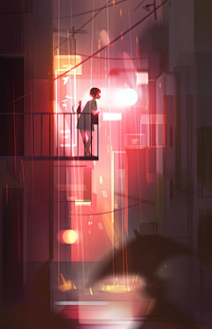 插画师小光sir采集到光影风