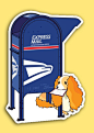 【T014】美国邮筒和可卡犬