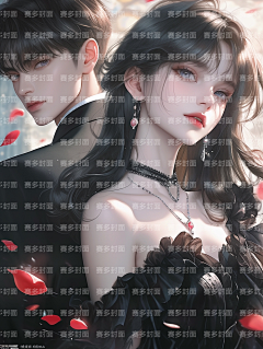 赛多封面设计工作室采集到版权-都市女频双人多人【授权QQ3324352440】