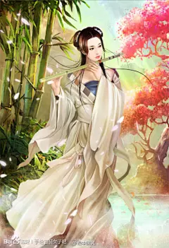 【青梅煮酒】【发图】晒晒我收藏的那些手绘古装美女！！！_看图_手绘古装女子吧_百度贴吧