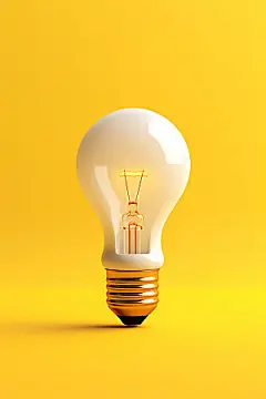 灯泡创意智慧模型