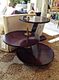 This Gin Table by Celerie Kemble for Henredon is a handsome versatile piece that feels both deco and Madmen. Of Lacoste rosewood with soft brass accents and lacquered raisin leather, it would add a touch of luxurious sensuality to any space. 1925 Eastches