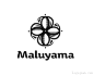 标志说明：Maluyama印度茶叶店logo标志设计欣赏。