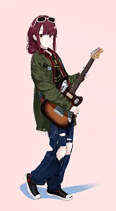 帅气又潇洒的小姐姐们，超高清！日本画师長部トム的插画作品-30P-111M-日韩画风-微元素 - Element3ds.com!