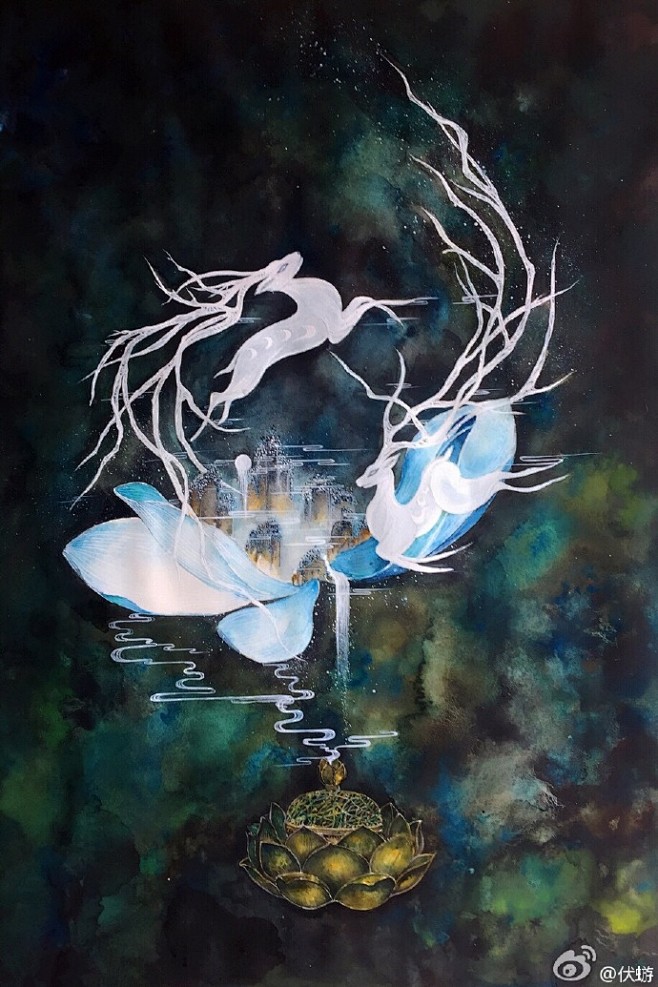烟•鹿
60*80