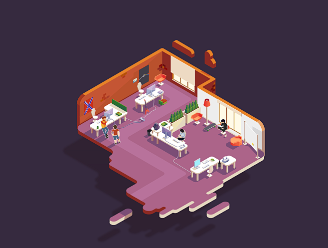 Isometric office : P...